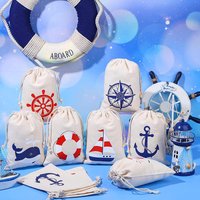 Cruise Anchors Nauti gift Bags Boat Nautical Boy Girl Birthday Beach Wedding Bachelorette Party Bridal Shower hangover kit bags