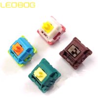 GGBOY LEOBOG V2 V3 V4 Mechanical Keyboard Switch Tactile Linear RGB 3 5 Pin Brown Yelow White Keyboards Switches Hot Swap Custom