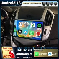 Android 16 Qualcomm For Chevrolet Cruze J300 J308 2012 - 2015 Car Radio Player Multimedia GPS Navigation Stereo CarPlay Auto BT