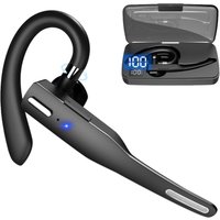 Y23A Bluetooth Headset Dual Microphone Noise Cancellation Bluetooth V5.0 Headset Earbuds for Drivers Machine Office