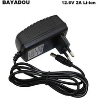 Chargeur mural 12,6 V 2 A 1 A 3 A pour batteries lithium-ion LiPo 3S 10,8 V 11,1 V 12 V avec affichage LED et connecteur DC