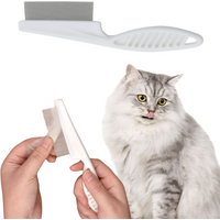 Pet Grooming Comb Stainless Steel Cat Dog Flea Deshedding Comb, Four-Season Anti-Tangle Tool Pet Flea Comb, 1PC