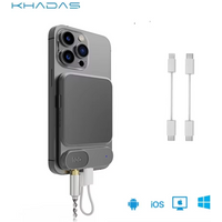 Khadas Tea Portable Bluetooth 5.0 DAC, Magnetic USB-C Headphone Amplifier, 1160mAh Battery, support PCM 384KHz, DSD 256, MQA