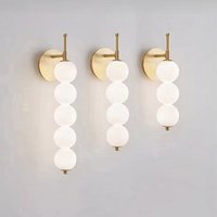 Bedhead wall lamp bedroom Nordic style modern minimalist glass lamp for corridor corridor lamp living room background wall lamp