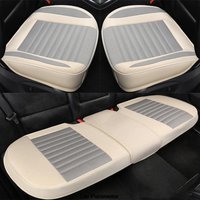 Breathable Flax Car Seat Cover Front Rear Seat Protected Non Slip Pad Universal Seat Cushions Suitable For Sedan, SUV, MPV