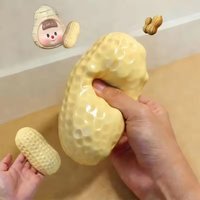 1Pcs New Peanut Stress Toys Squeeze Ball Squishy Toy Buttery-Soft Feel Fidget Toy ASMR Sensory Anti Stress Toys for Kids&Adults~