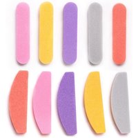 5pcs/pack 100/180 Nail Sanding Grinding Buffer Polishing Blocks Nail Files Double-Side Emery Board Nail Buffering Files Salon