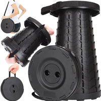 Collapsible Compact Stool Load Bearing Portable Camping Seat Ultra Light Hiking Fishing Outdoor Activities Bus Subway Commuting
