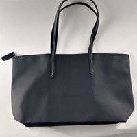 Simple Elegant Women's Shoulder Bag Large Capacity Soft Commuting Tote Bag PU Leather Zipper Closure Casual Handbag
