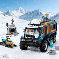 1064 pièces de camion de laboratoire scientifique DIY Urban Arctic Explorer, kit d'assemblage, ensemble cadeau pour anniversaire et Noël