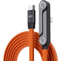 PD27W Braided Fast Charging Cable TYPE-C To IOS with Foldable Phone Stand Compatible with iPhone,xiaomi and Huawei Samsung USB C