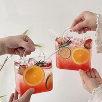 770ml Handbag Glass Cup Creative Handbag Shaped Cocktail Glasses Borosilicate Glass Bag Glass Cup For Wine Juice Bar Tools