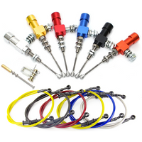 AliExpress NONE CNC Motorcycle Hydraulic Clutch Master Cylinder Rod Brake Transfer Pump System+900mm Hose For Motocross Dir Bike ATV Universal