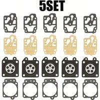 5set Carburetor Repair Kit Four-Piece Set Brush Cutter Carburator Repair Diaphragm for Carburador 36f 40-5 139f GX35 CG430 CG520