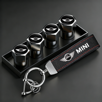 Car Tire Wheel Valve Caps Cover/Car Key Chain Ring Keychain For MINI WORKS One Cooper JCW R60 R59 R58 R57 R56 R55 R53 R52 F54