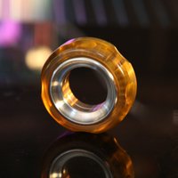 PEI Haptic Fidget Ring | Mechanical Ratchet Spinner | Anxiety Relief for Adults | Stainless Steel & PEI EDC Fingertip Toy