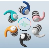 Reusable Soft Silicone Noise Reduction Earplugs Waterproof Hearing Plugs for Sleeping Swimming Travel with Portable Storage Case