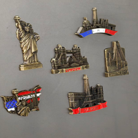 Creative Metal Fridge Magnet World Famous Landscape And Building Craftwork London Paris Dubai Singapore America Tourism Souvenir