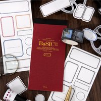10Pcs Multi-Shape Vintage White Kraft Stickers, Journal Planner Decor Supplies