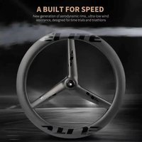 AliExpress ELITEWHEELS FLOW RFC-PRO TT 3 Spoke Disc Brake Wheelset 700c Clincher & Tubeless Aero Carbon Rims Ratchet System Center Lock Hub