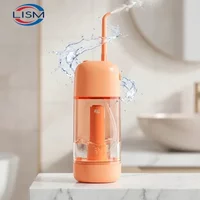 Portable Manual Water Flosser Compact Lightweight Oral Irrigator for Home Cleaning Gum Health Wireless Cordless