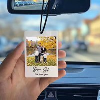 Personalized Acrylic Customized Pendant Keychain Couple Photos Custom Keychain Car/Mobile Phone/Bag Charms DIY Key Chain Gift