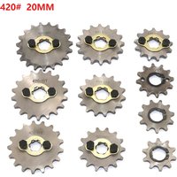 420# 20mm 10T 11T 12T 13T 14T 15T 16T 17T 18T 19T Front Sprocket for Dirt Pit Monkey Dax Bike Go Kart ATV Quad Motorcycle