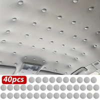 40Pcs Car Interior Ceiling Cloth Snap Pins Retainer Fastener Fixed Screw Buckle Auto Roof Headliner Repair Rivets Button