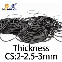 O-ring thickness 2-2.5-3mm CS fluororubber FKM sealing temperature resistant gasket rubber ring complete in specifications.-.
