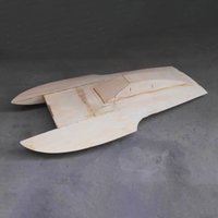 Catamaran Electric Shrimp Boat Speedboat Wooden Kit Hand Assembled Brushless Electric Boat Racing Wooden Toy