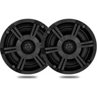 6.5 Inch Marine Waterproof Speakers with Blue LED Lights, Universal for Yacht, Fishing Boat, Speedboat, Jet Ski & RV