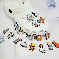 1-18Pcs Cartoon Disney Ratatouille PVC Garden Shoes Buckle Clog Charms Sandals Decorations DIY Backpack Accessories Party Gift