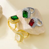 JP One Luxury Adjustable Zircon Rings Stainless Steel Jewelry for Women, Comfort Fit Daily Wear Best Friend Gift Idea