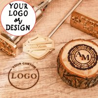 M8 Custom Branding Iron for Food, Branding Iron Stamp Personalized with LOGO, Metal Burning Stamp for Leather, Meat, Steak,Bread