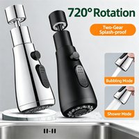 2 In 1 Kitchen Faucet Extender Universal 720° Rotate Pull Out Kitchen Tap Multi-mode Strong Flushing Booster Kitchen Accessories