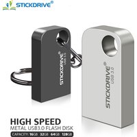 USB 3.0 Flash Drive 64GB Shatterproof Memory Stick 16GB Super Mini Plastic Pen Drive 32GB 3.0 Pendrive 128GB Key Chain