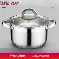 LH thickened stainless steel binaural soup pot saucepan household kitchen utensils