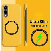 Ultra Slim Frameless Case For Samsung Galaxy S25 Edge S24 Ultra S23 Plus FE S22 Magsafe Magnetic Wireless Charger Phone Cover