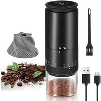 New 1500mAh Electric Coffee Grinder Externally Adjustable Type-C Charging Coffee Burr Grinder Bean Grinding Machine Coffee Maker