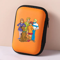 Scooby Doo Storage Bag Cartoon Printed Data Cable Charger Travel Earphone Protective Case Portable Cards Organizer Box Bags Gift