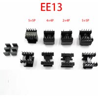 EE13 5+5 4+4 2+4 Pins 10/8/6P Mn-Zn PC40 Vertical Horizontal Transformer Ferrite Magnetic Core Coil Skeleton Former Bobbin