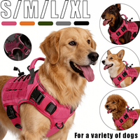 Tactical Dog Harness Vest Heavy Duty with Handle D Ring Reflective Adjustable for Training Obedience Search Rescue Multi Sizes