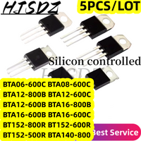5PCS BTA06-800B/BTA08-600C/BTA12-800B/BTA16-600/BTA24-600B BT152-500R 600R 800R BTA140-800B Silicon-controlled, brand-new spot