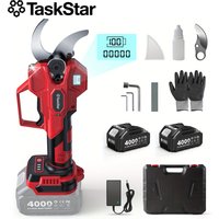 TaskStar Kabellose Astschere 40MM Äste-Schneider Elektrische Schere Baumpflege mit SK5-Klinge Passend für Makita 18V Akku
