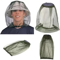 Travel Camping Protector Camping Equipment Outdoor Anti Mosquito Bug Bee Insect Mesh Hat Head Survival Face Protect Net Cover