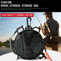 Fishing Line Tactical MOLLE Pouch with Bag & Lure Clamp Storage, Holds Wallet Cards Keys, Ideal for Hiking Hunting Camping Small