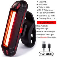 AliExpress TOOPRE Hot Sale Bicycle Rear Light IPX-5 Waterproof USB Rechargeable LED Safety Lamp Bike Flashing Accessorie Cycling Taillight