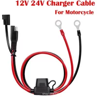 12V Car Battery Charging Source Terminal To SAE 24V Female Pump Plug Truck Modification 12V 24V Charger Cable For Motorcycle