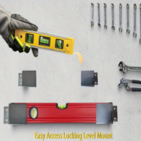 Universal Stainless Steel Heavy-Duty Metal Level Holder Set – Locking Level Mount For Secure Storage