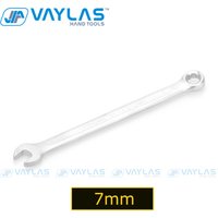 7mm Combination Wrench Open End Matte Polished Fixed Head Cr-V All-Purpose Master Spanner for Household Garage Auto Repairs